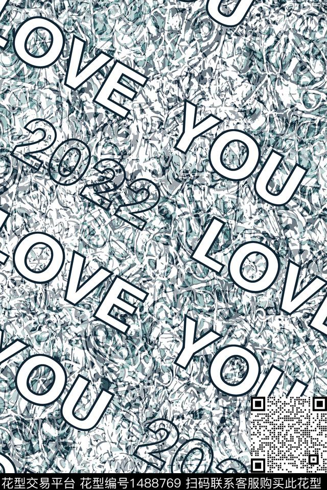 字母纹理大牌风传统印花华亿平台下载（图片编号: 1488769） - 瓦栏（Walan）