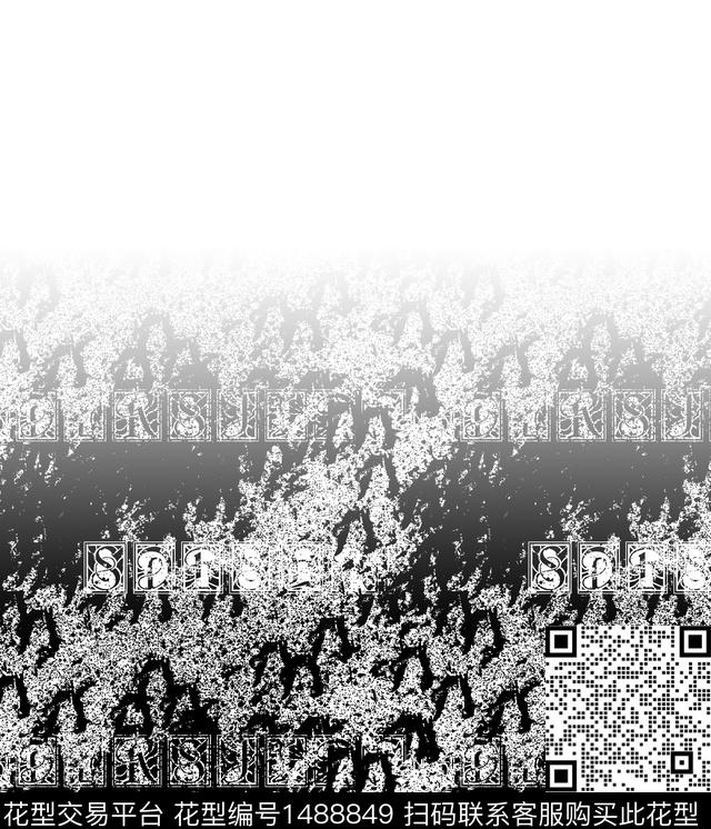 几何格子字母数码印花华亿平台下载（图片编号: 1488849） - 瓦栏（Walan）