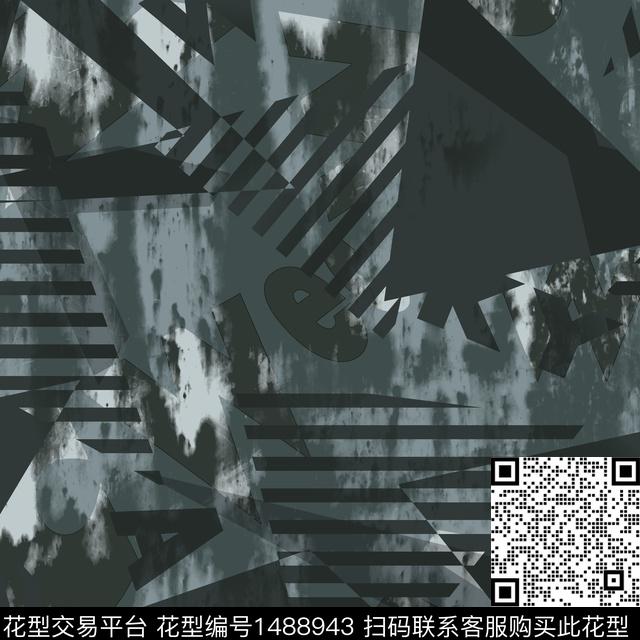 几何趋势华亿平台抽象男装传统印花华亿平台下载（图片编号: 1488943） - 瓦栏（Walan）