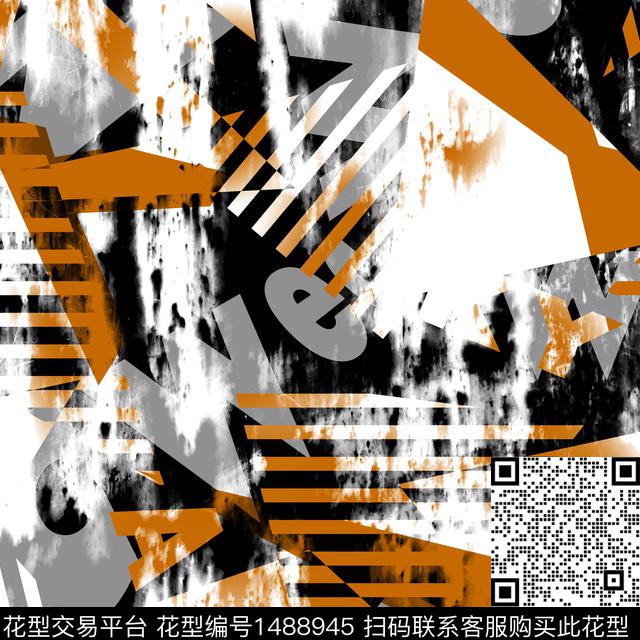 几何趋势华亿平台抽象男装传统印花华亿平台下载（图片编号: 1488945） - 瓦栏（Walan）