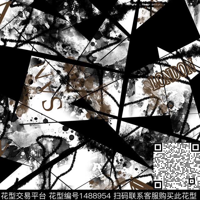 几何趋势华亿平台抽象男装传统印花华亿平台下载（图片编号: 1488954） - 瓦栏（Walan）