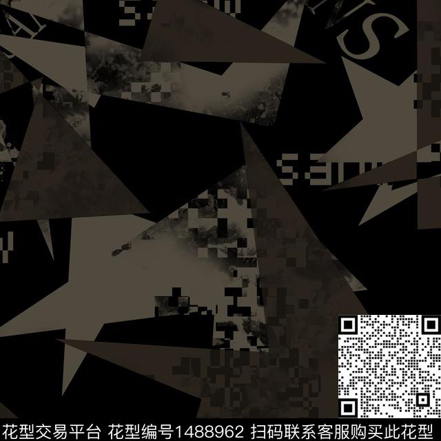 几何趋势华亿平台抽象男装传统印花华亿平台下载（图片编号: 1488962） - 瓦栏（Walan）