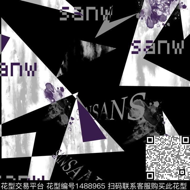 几何字母趋势华亿平台传统印花华亿平台下载（图片编号: 1488965） - 瓦栏（Walan）