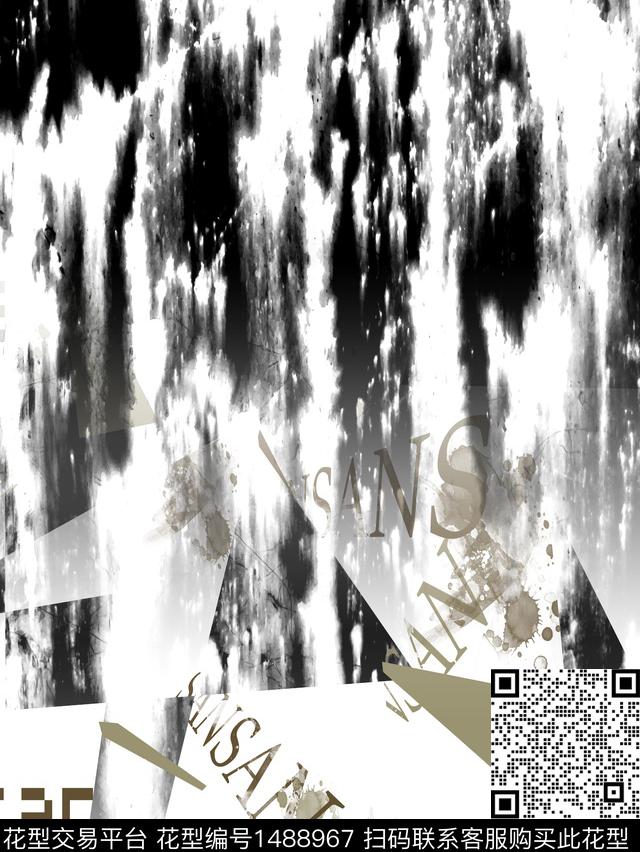 几何趋势华亿平台抽象男装传统印花华亿平台下载（图片编号: 1488967） - 瓦栏（Walan）