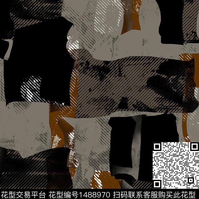 几何趋势华亿平台抽象男装传统印花华亿平台下载（图片编号: 1488970） - 瓦栏（Walan）