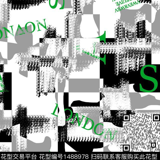 几何字母趋势华亿平台传统印花华亿平台下载（图片编号: 1488978） - 瓦栏（Walan）