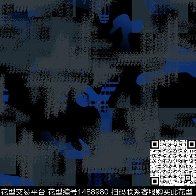 几何趋势华亿平台抽象男装传统印花华亿平台下载（图片编号: 1488980） - 瓦栏（Walan）