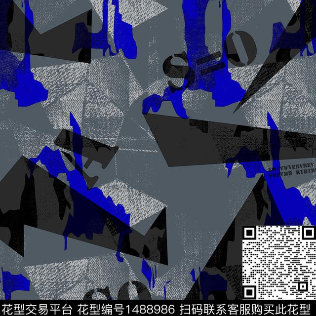 几何字母趋势华亿平台传统印花华亿平台下载（图片编号: 1488986） - 瓦栏（Walan）