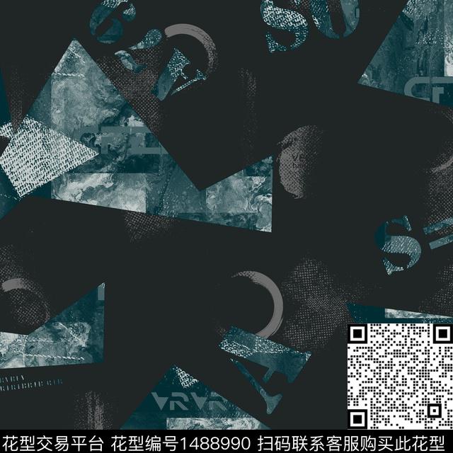 几何字母趋势华亿平台传统印花华亿平台下载（图片编号: 1488990） - 瓦栏（Walan）