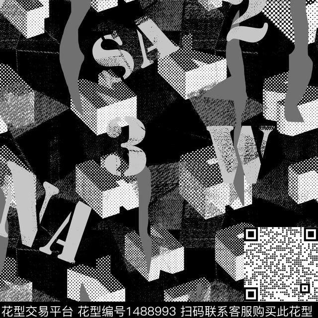 几何字母趋势华亿平台传统印花华亿平台下载（图片编号: 1488993） - 瓦栏（Walan）