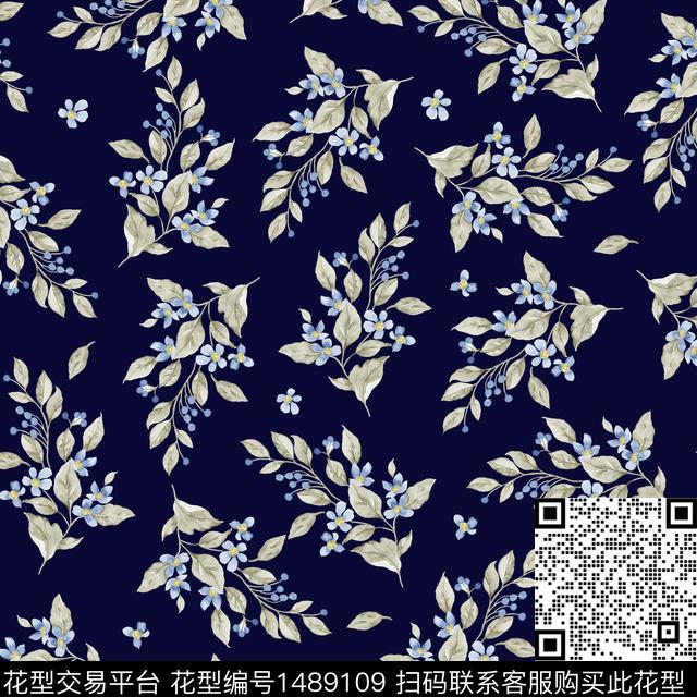 数码华亿平台连衣裙鲜花数码印花华亿平台下载（图片编号: 1489109） - 瓦栏（Walan）