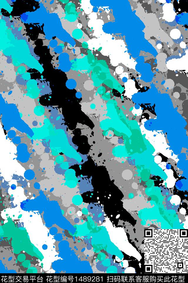 抽象男装户外家居服传统印花华亿平台下载（图片编号: 1489281） - 瓦栏（Walan）