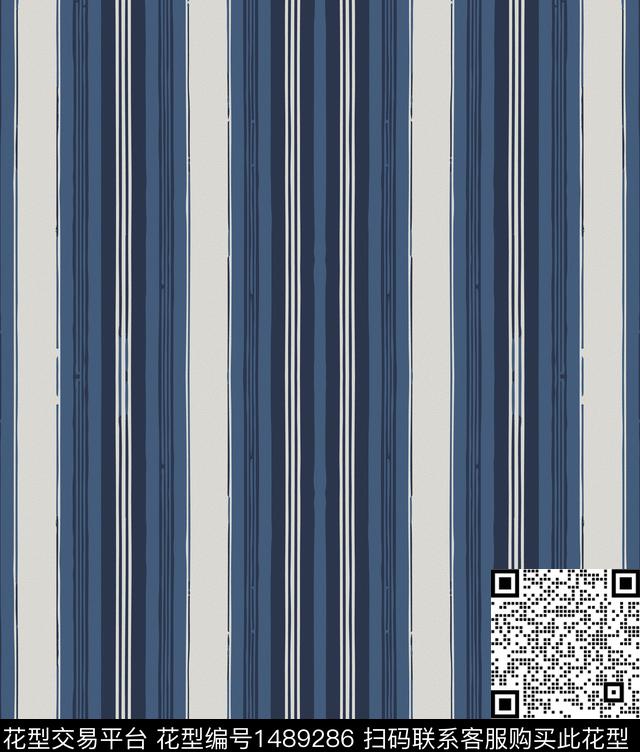 民族风英伦条纹数码印花华亿平台下载（图片编号: 1489286） - 瓦栏（Walan）