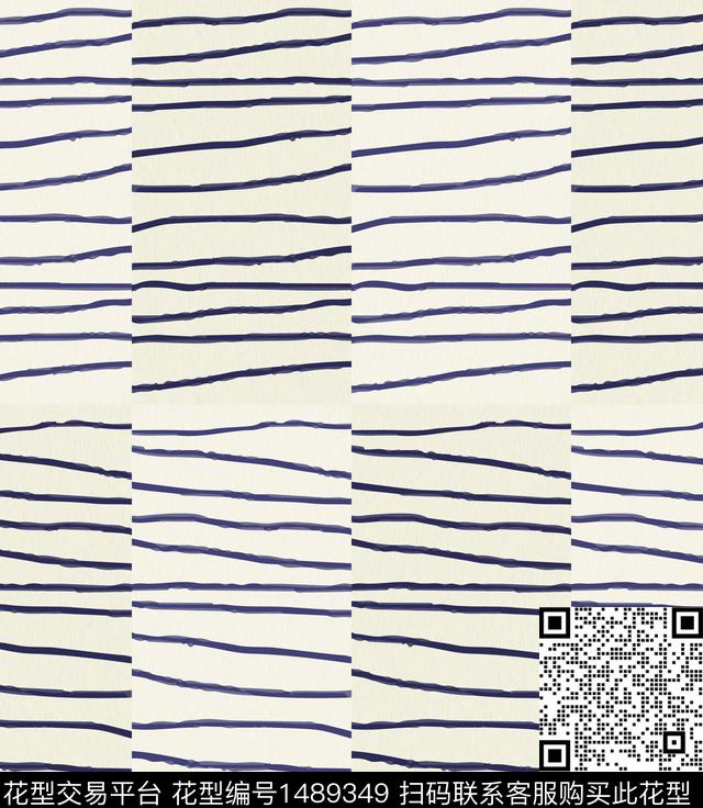 民族风休闲条纹数码印花华亿平台下载（图片编号: 1489349） - 瓦栏（Walan）