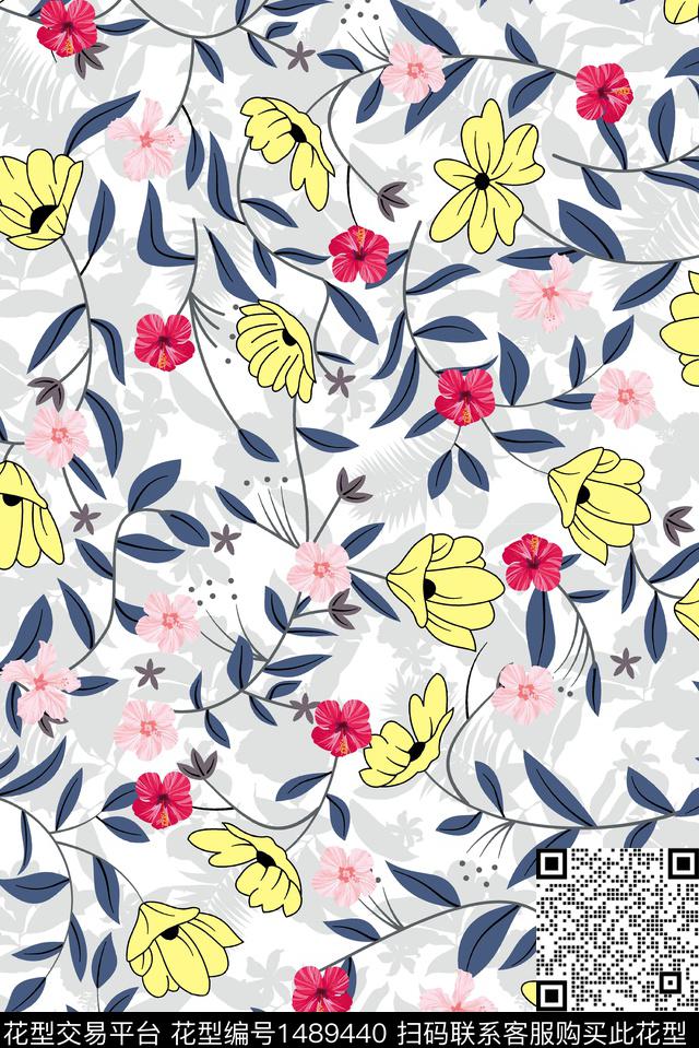 趋势华亿平台提花华亿平台花卉数码印花华亿平台下载（图片编号: 1489440） - 瓦栏（Walan）