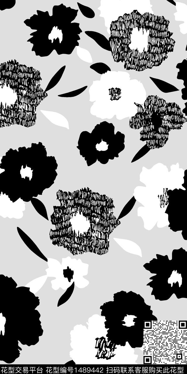 花卉大牌风小碎花传统印花华亿平台下载（图片编号: 1489442） - 瓦栏（Walan）