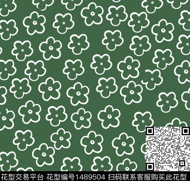 彩底花卉格子民族风数码印花华亿平台下载（图片编号: 1489504） - 瓦栏（Walan）