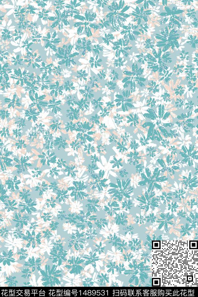 花卉春夏华亿平台小清新传统印花华亿平台下载（图片编号: 1489531） - 瓦栏（Walan）