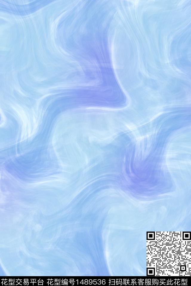 肌理扎染华亿平台大牌风数码印花华亿平台下载（图片编号: 1489536） - 瓦栏（Walan）