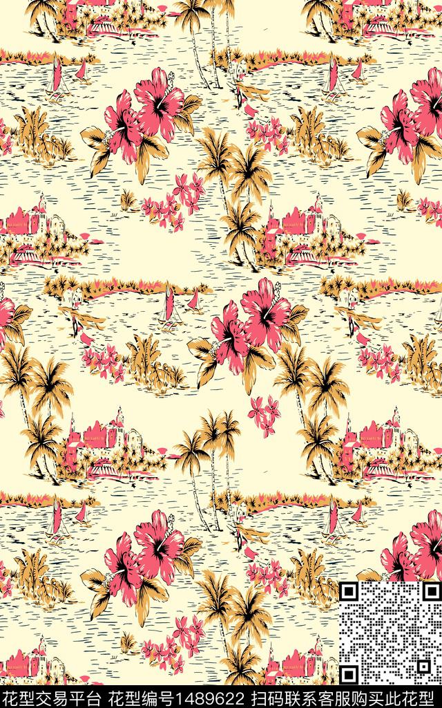 民族风花卉小碎花数码印花华亿平台下载（图片编号: 1489622） - 瓦栏（Walan）