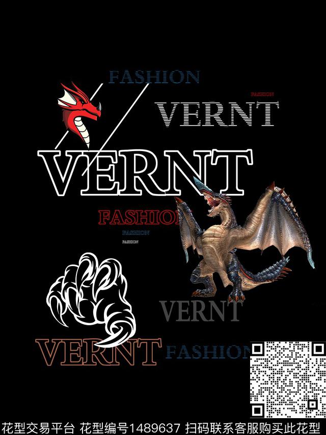 字母文字男装数码印花华亿平台下载（图片编号: 1489637） - 瓦栏（Walan）