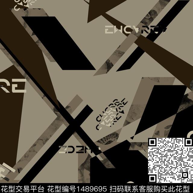几何趋势华亿平台抽象男装传统印花华亿平台下载（图片编号: 1489695） - 瓦栏（Walan）