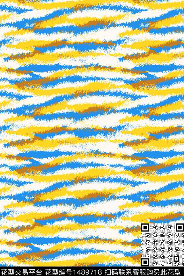 几何炫彩雪纺数码印花华亿平台下载（图片编号: 1489718） - 瓦栏（Walan）