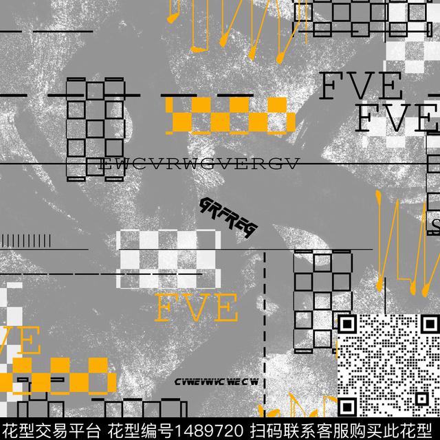 几何字母趋势华亿平台传统印花华亿平台下载（图片编号: 1489720） - 瓦栏（Walan）