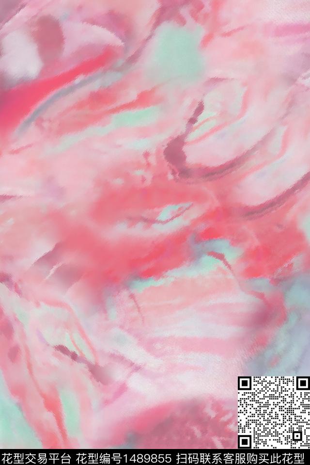 扎染华亿平台男装大牌风数码印花华亿平台下载（图片编号: 1489855） - 瓦栏（Walan）