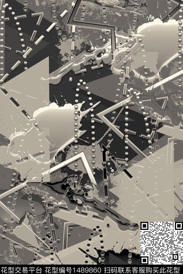 抽象男装户外家居服传统印花华亿平台下载（图片编号: 1489860） - 瓦栏（Walan）