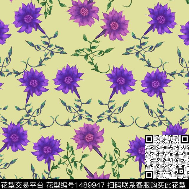 数码华亿平台绿植树叶春夏华亿平台传统印花华亿平台下载（图片编号: 1489947） - 瓦栏（Walan）