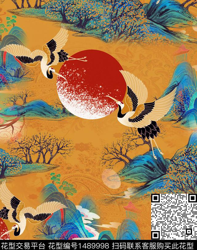 数码华亿平台女装香云纱数码印花华亿平台下载（图片编号: 1489998） - 瓦栏（Walan）