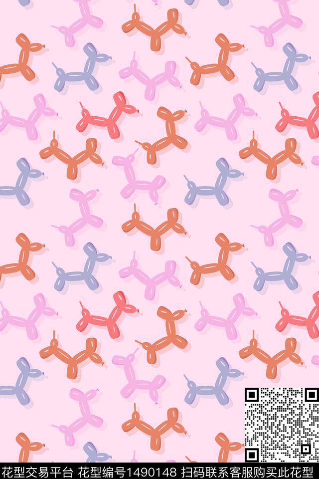 少女家居服卡通数码印花华亿平台下载（图片编号: 1490148） - 瓦栏（Walan）