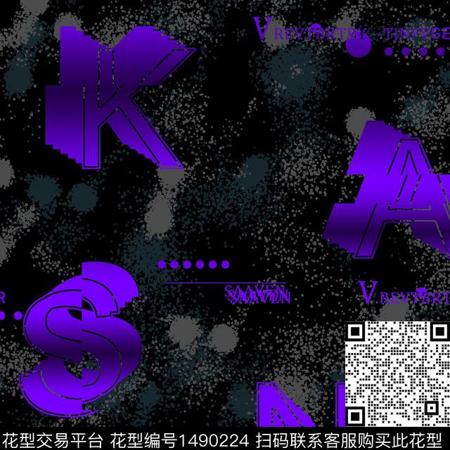 几何趋势华亿平台字母传统印花华亿平台下载（图片编号: 1490224） - 瓦栏（Walan）