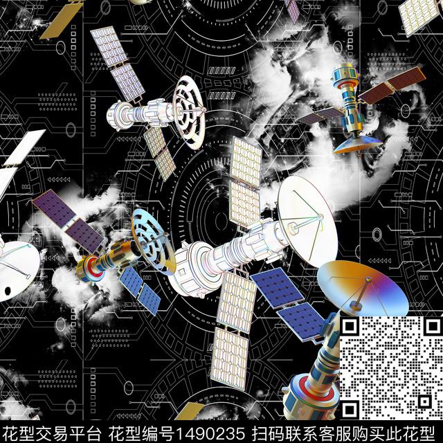 趋势华亿平台抽象男装大牌风数码印花华亿平台下载（图片编号: 1490235） - 瓦栏（Walan）