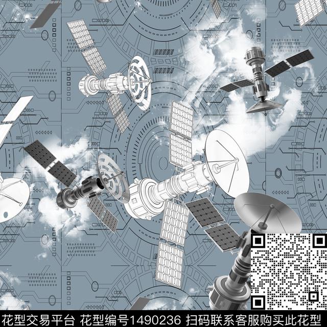 趋势华亿平台抽象男装大牌风数码印花华亿平台下载（图片编号: 1490236） - 瓦栏（Walan）