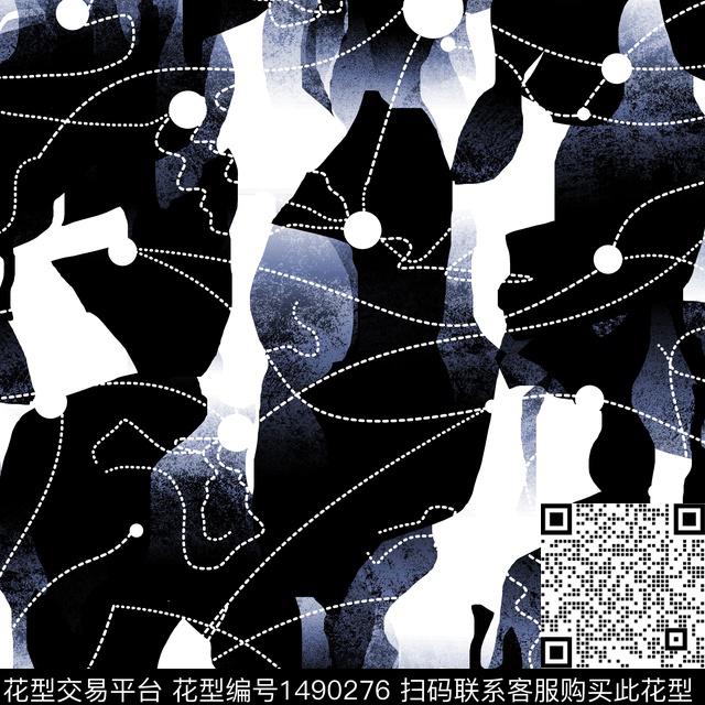 几何线条趋势华亿平台传统印花华亿平台下载（图片编号: 1490276） - 瓦栏（Walan）