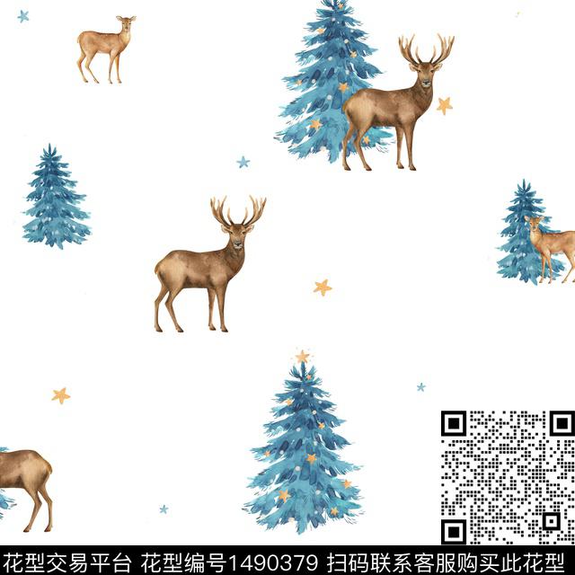 床品圣诞卡通传统印花华亿平台下载（图片编号: 1490379） - 瓦栏（Walan）