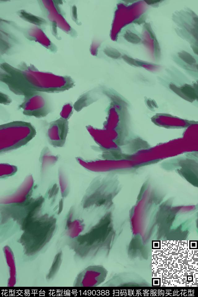 扎染华亿平台男装大牌风数码印花华亿平台下载（图片编号: 1490388） - 瓦栏（Walan）