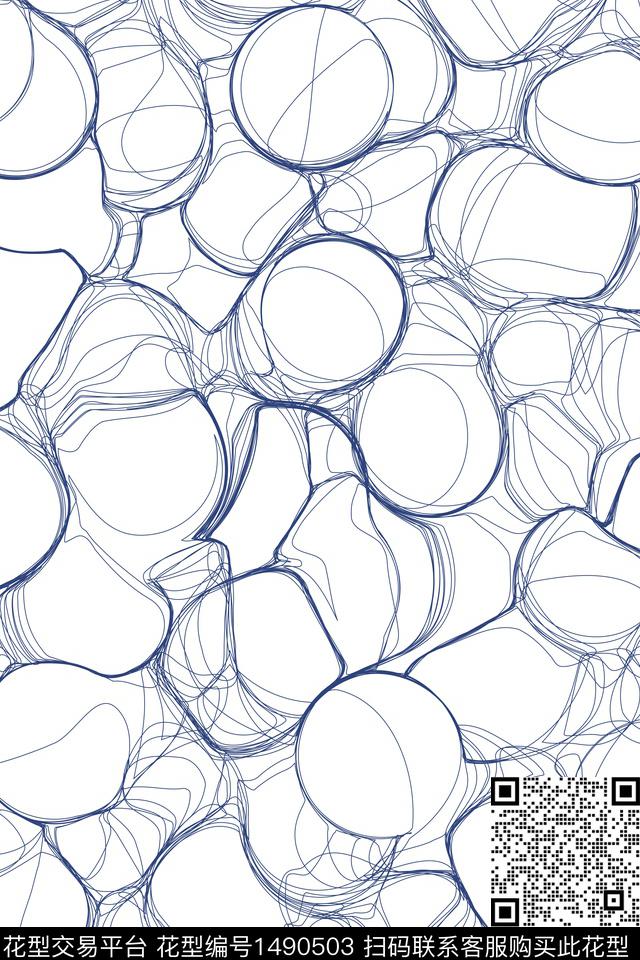 几何线条女装传统印花华亿平台下载（图片编号: 1490503） - 瓦栏（Walan）