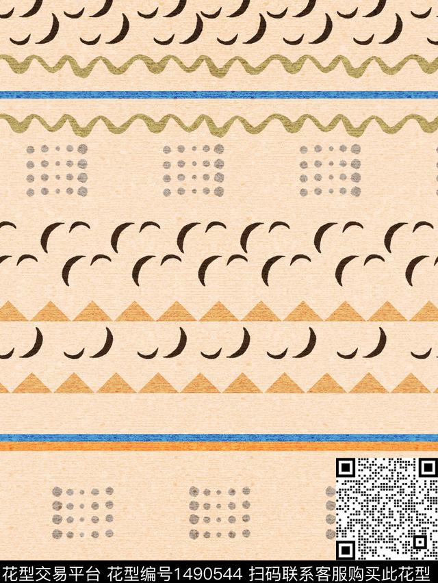 绿植树叶连衣裙女装传统印花华亿平台下载（图片编号: 1490544） - 瓦栏（Walan）