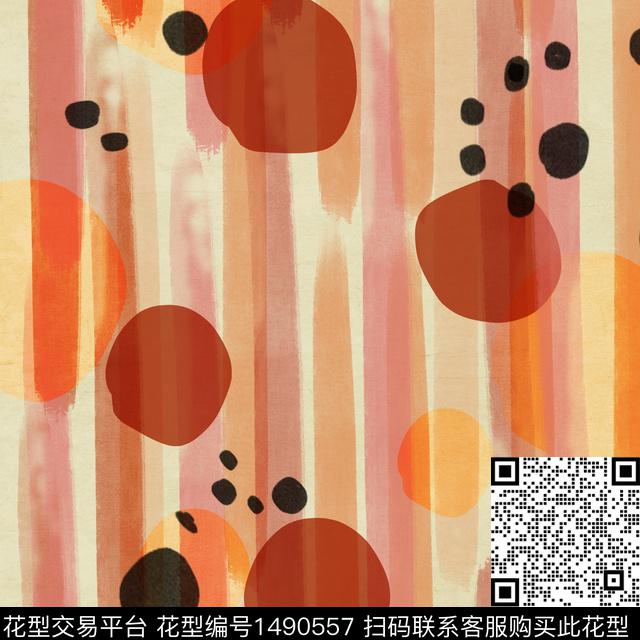 绿植树叶连衣裙女装传统印花华亿平台下载（图片编号: 1490557） - 瓦栏（Walan）