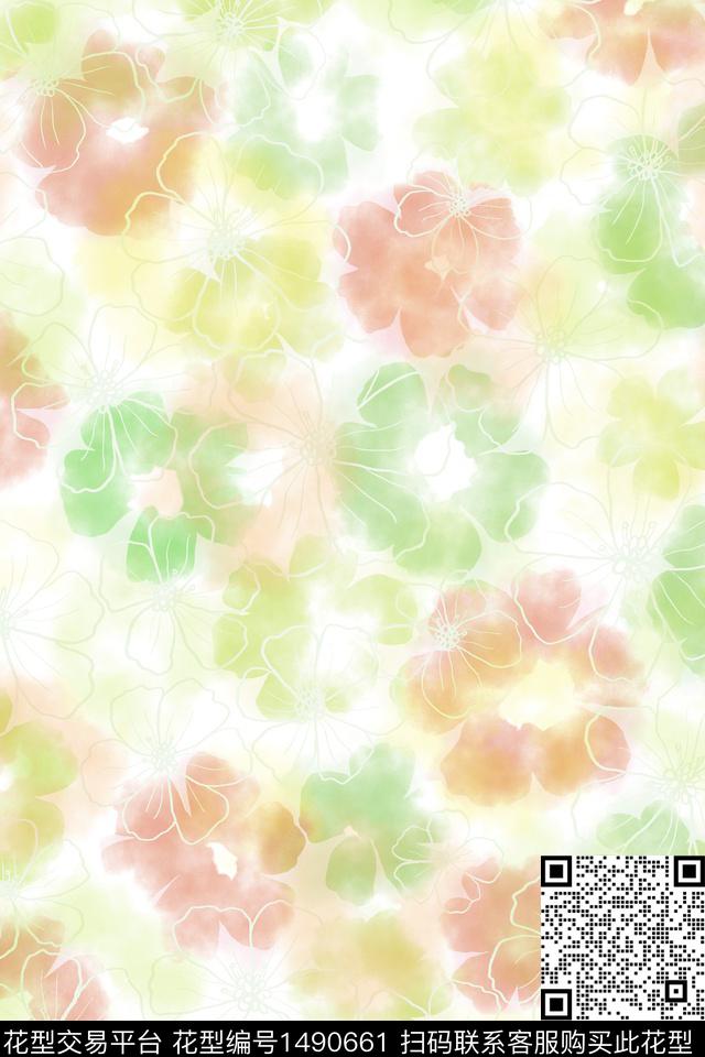 数码华亿平台春夏华亿平台小清新传统印花华亿平台下载（图片编号: 1490661） - 瓦栏（Walan）