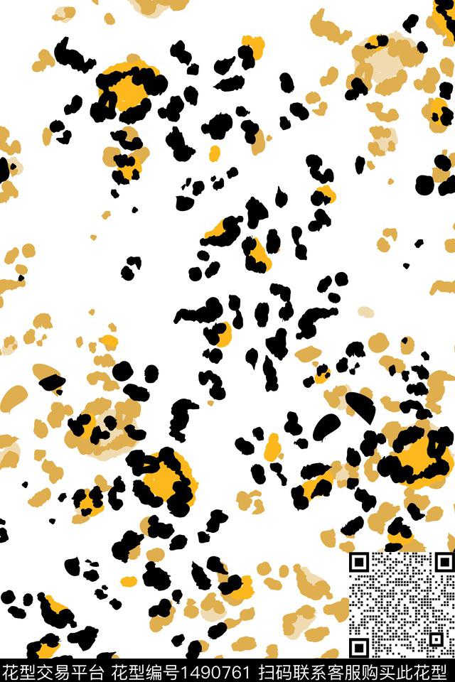 豹纹动物纹大牌风数码印花华亿平台下载（图片编号: 1490761） - 瓦栏（Walan）