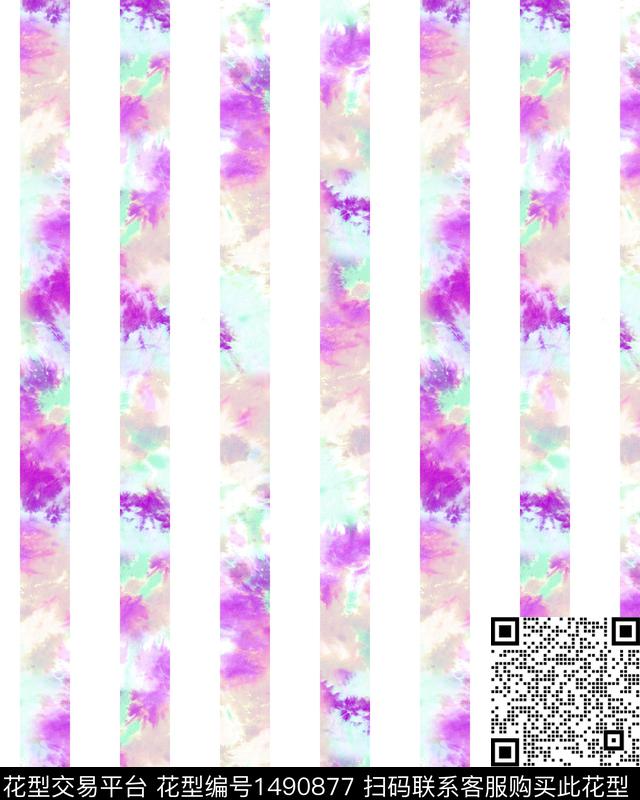 数码华亿平台几何扎染华亿平台数码印花华亿平台下载（图片编号: 1490877） - 瓦栏（Walan）