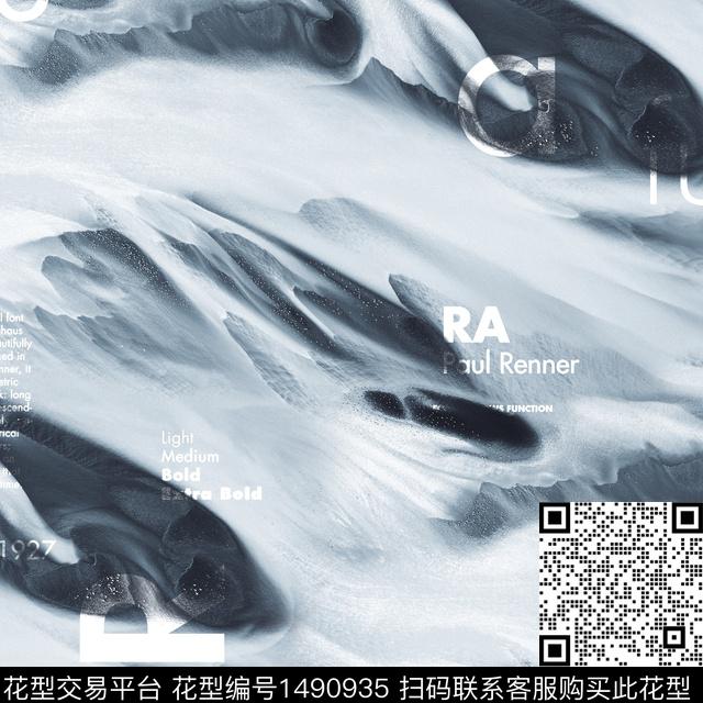 字母雪山数码印花华亿平台下载（图片编号: 1490935） - 瓦栏（Walan）