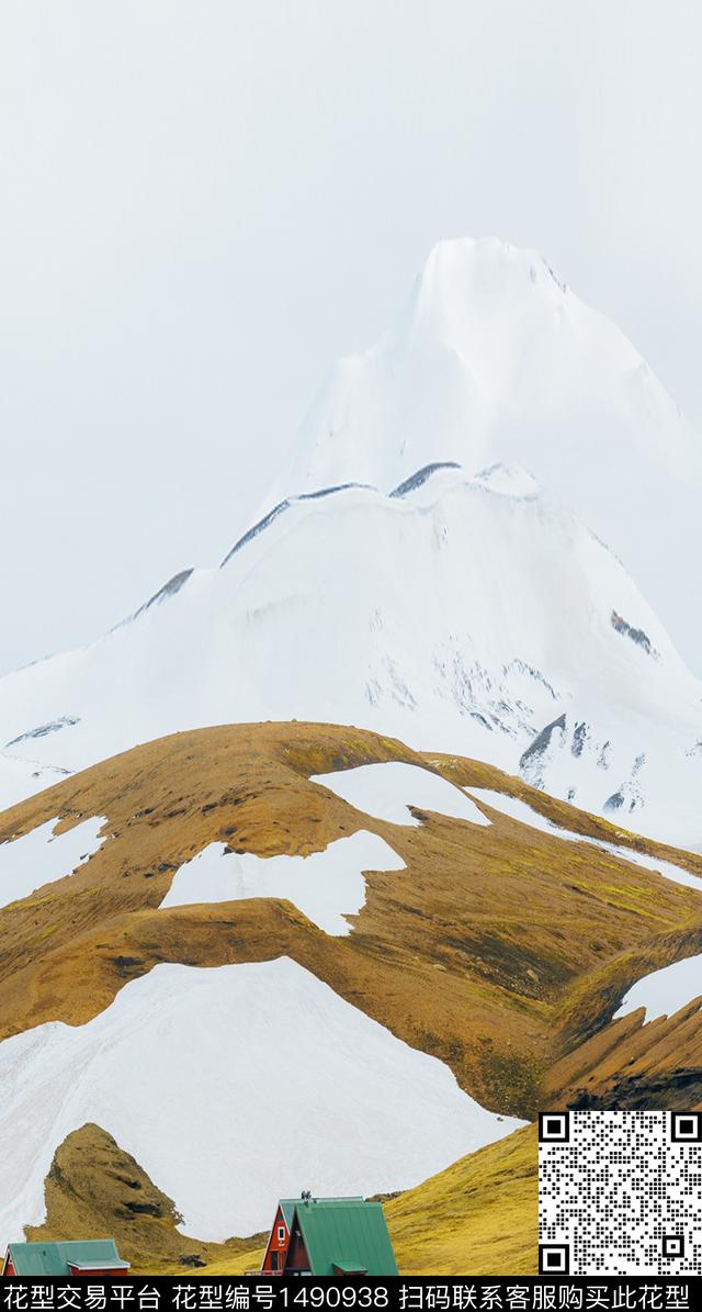 石头天空雪山数码印花华亿平台下载（图片编号: 1490938） - 瓦栏（Walan）