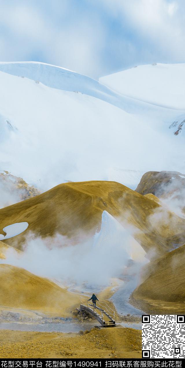 石头天空雪山数码印花华亿平台下载（图片编号: 1490941） - 瓦栏（Walan）