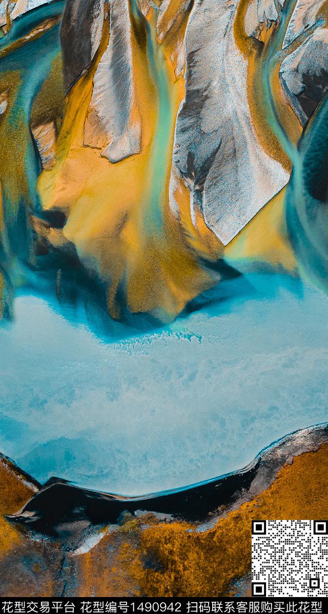 石头天空男装定位花数码印花华亿平台下载（图片编号: 1490942） - 瓦栏（Walan）