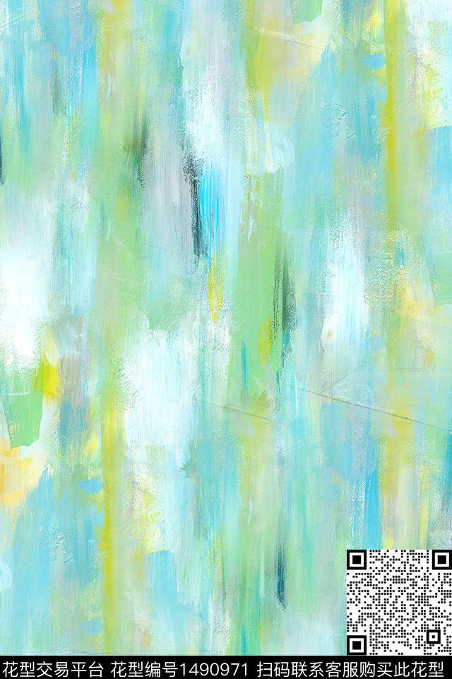 肌理扎染华亿平台大牌风数码印花华亿平台下载（图片编号: 1490971） - 瓦栏（Walan）